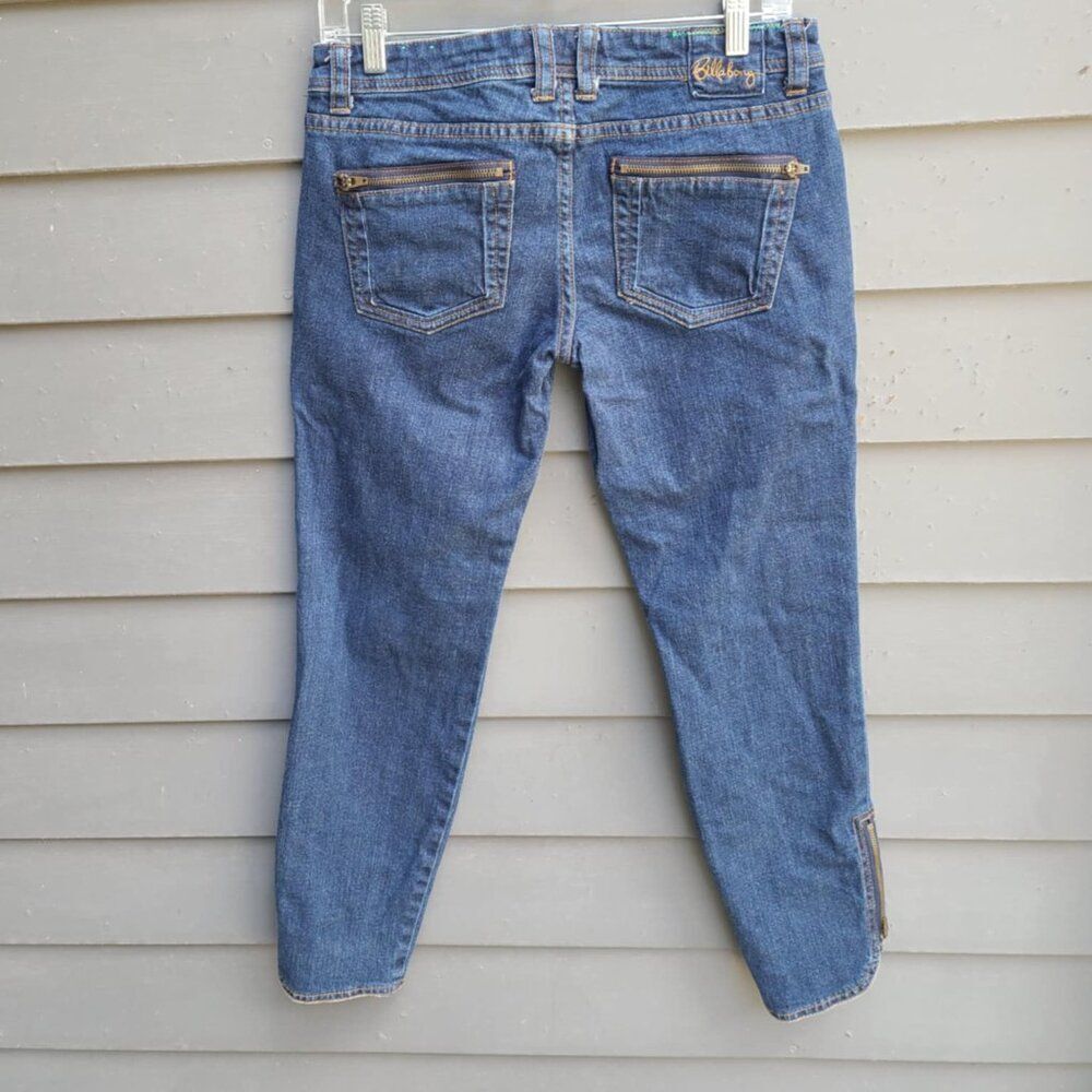 Billabong The Skinny Jean with Zipper Accents size 7 - Picture 3 of 15
